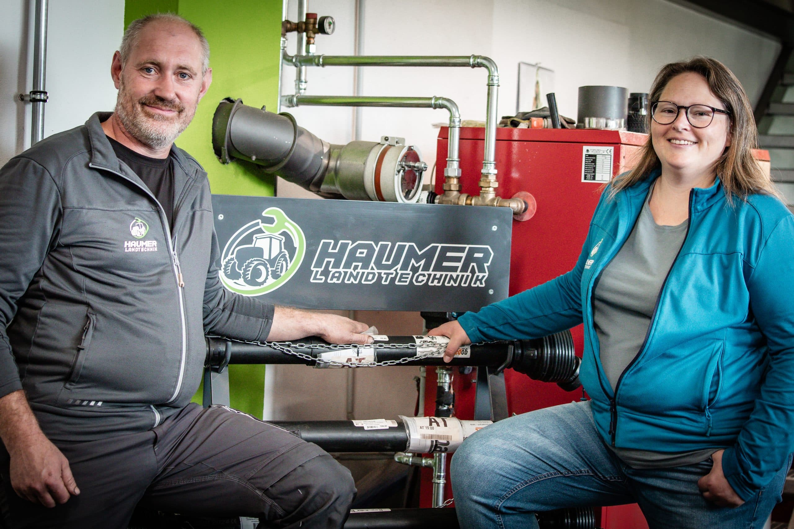 Jan und Birgit Haumer von Landtechnik Haumer, Eichberg
